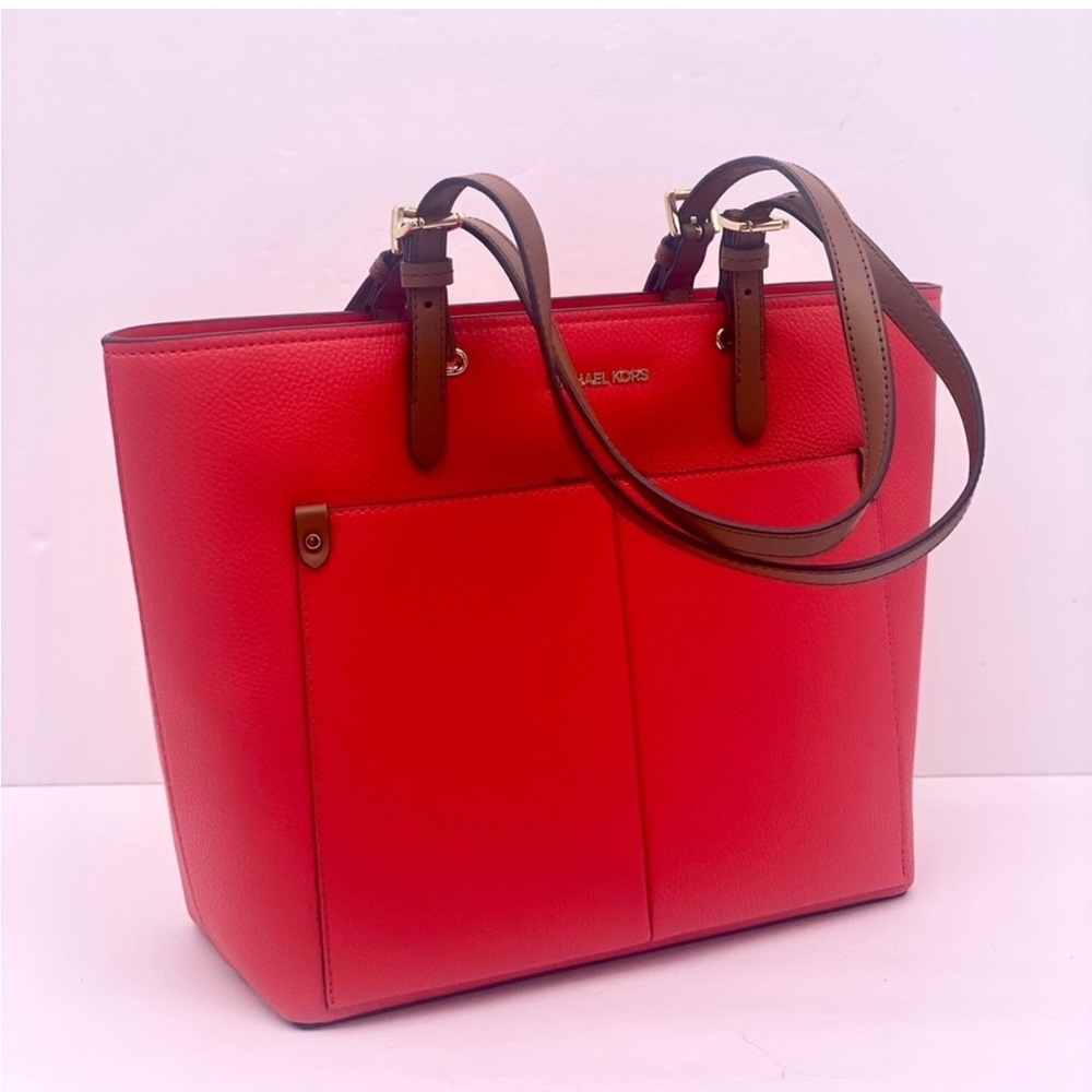 Michael Kors Jet Set Travel Front Double Pocket Shoulder Tote Bag - Picture 9 of 12